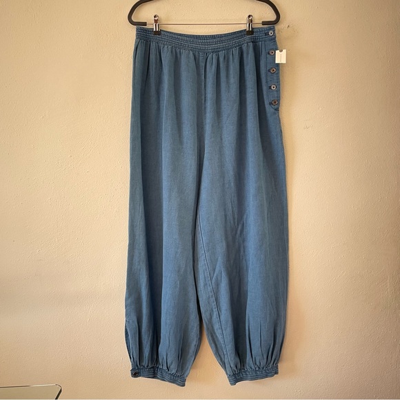 Anthropologie Denim Harem Pants Size M barrel oversized NWT - Picture 5 of 15